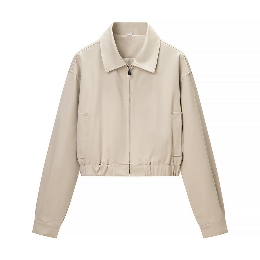 Collar short jacket+short skirt set