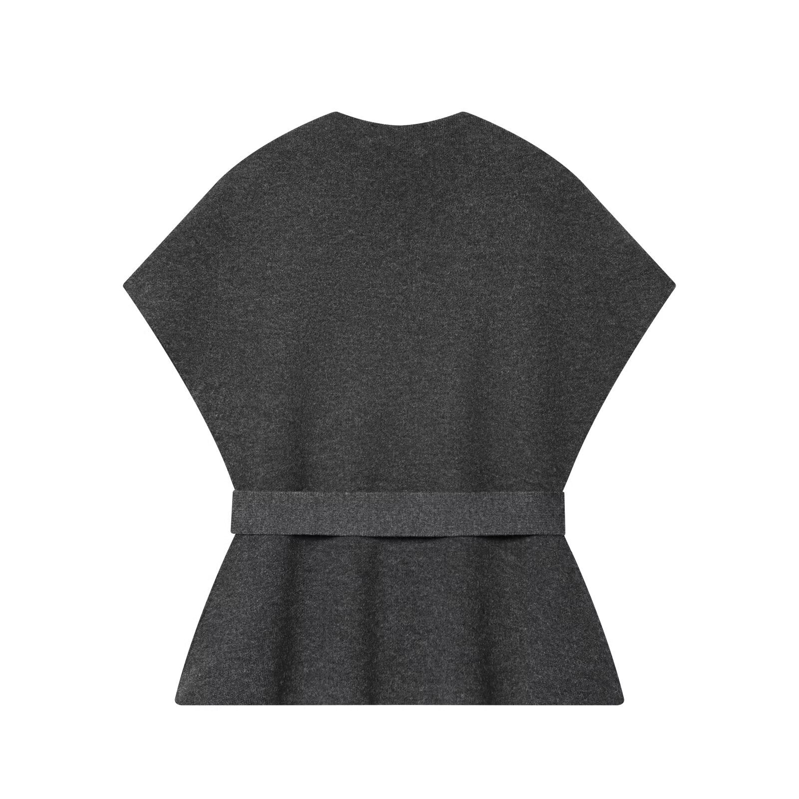 Belt knitted vest+half skirt women's clothing