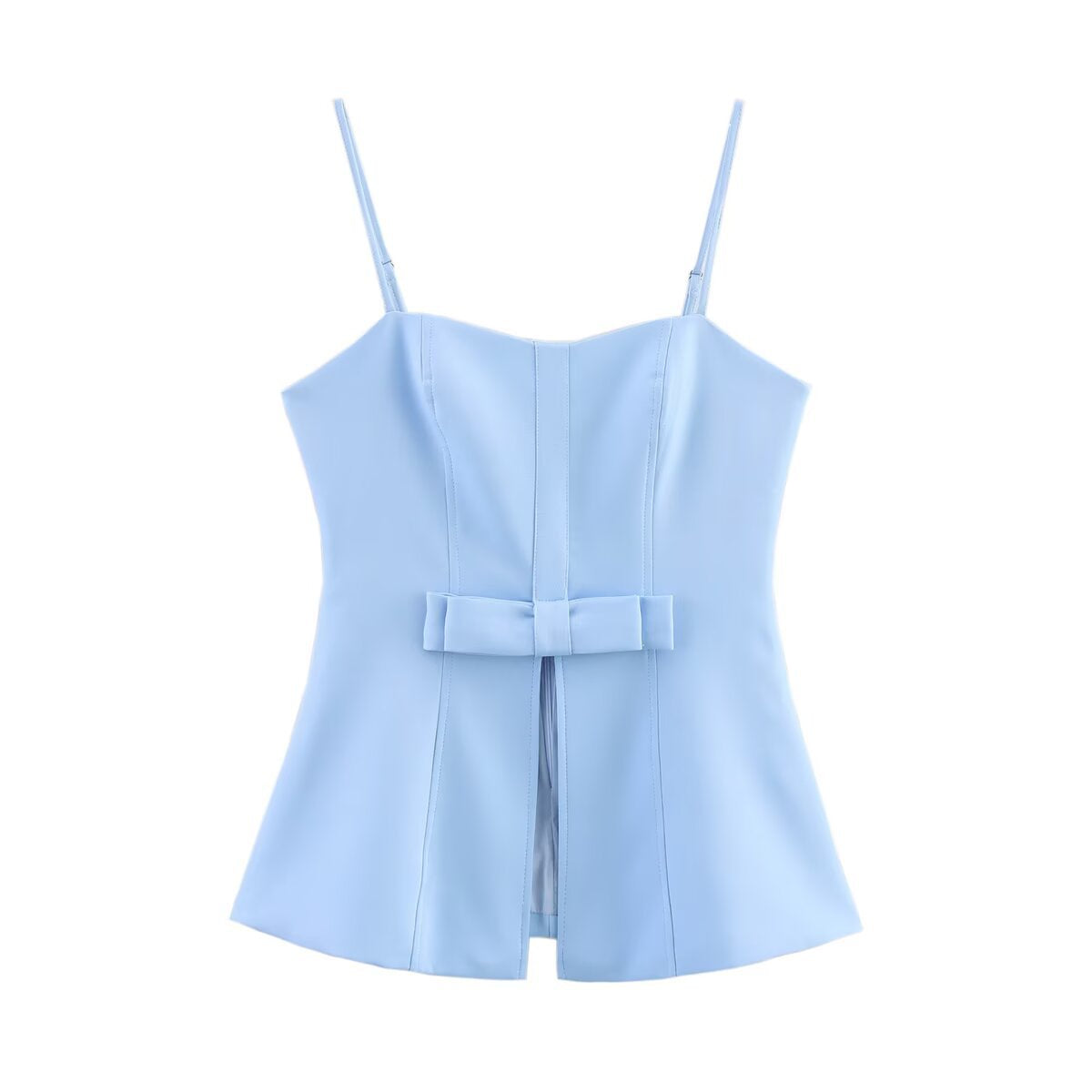 Fashion slim fit camisole strapless top+short skirt set for women