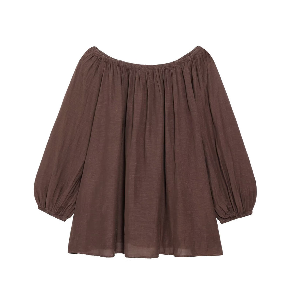 Off shoulder top+shorts set