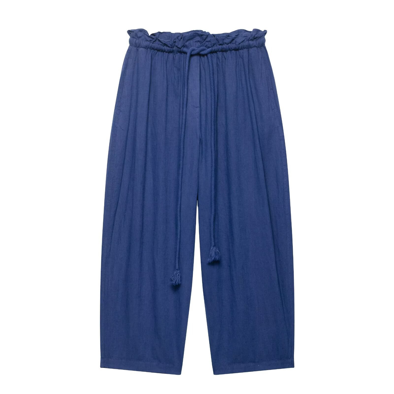 Linen blend shirt+pants set