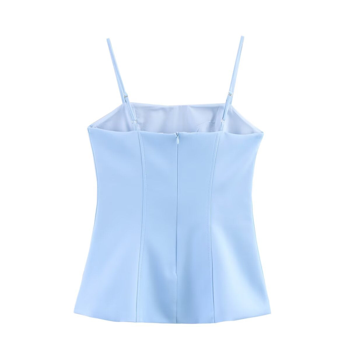 Fashion slim fit camisole strapless top+short skirt set for women