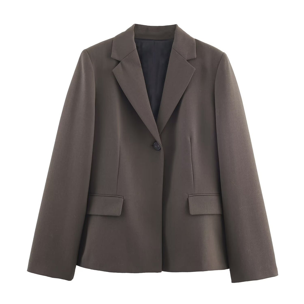 Blended suit jacket+skirt set