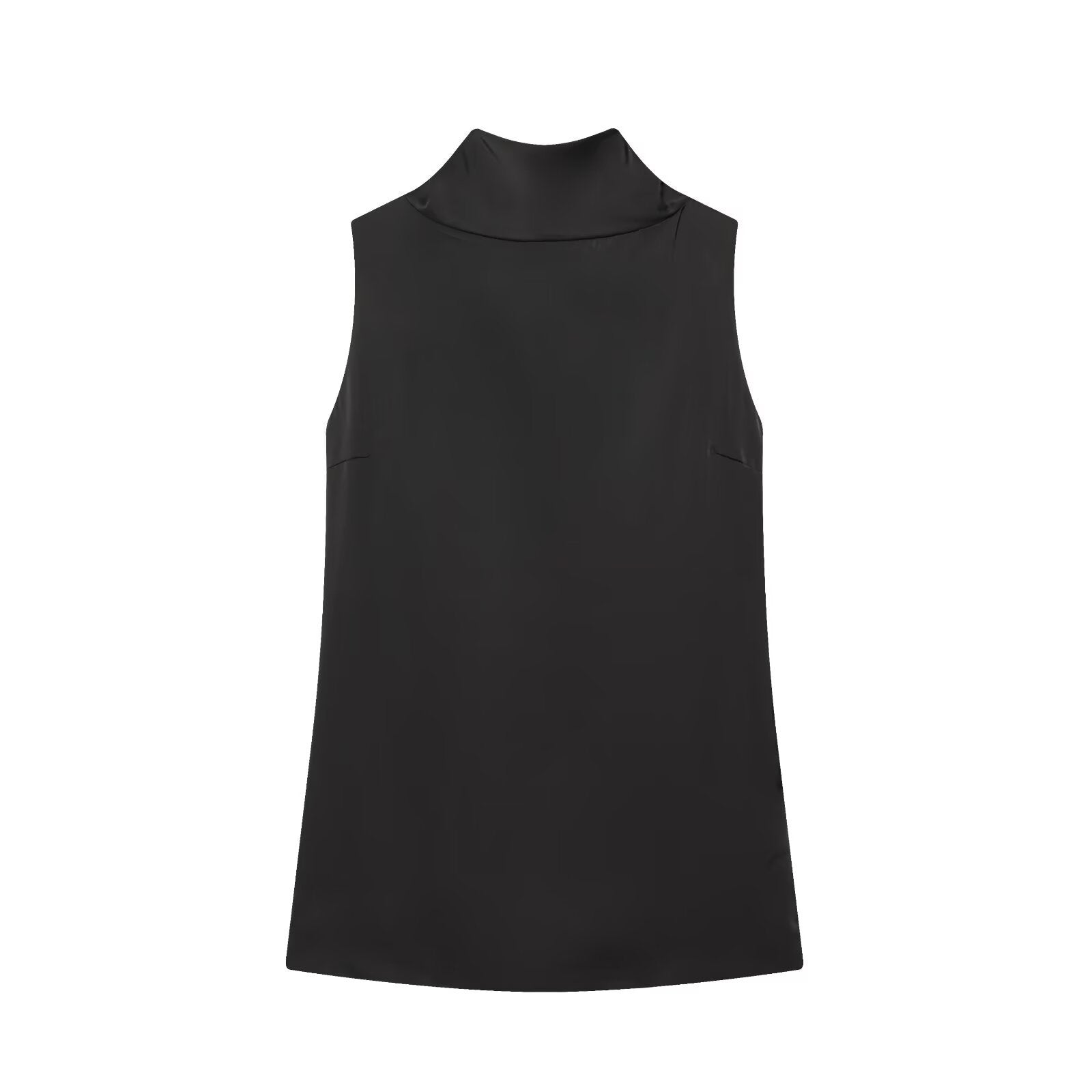 Sleeveless top+silk pleated pants women's clothing