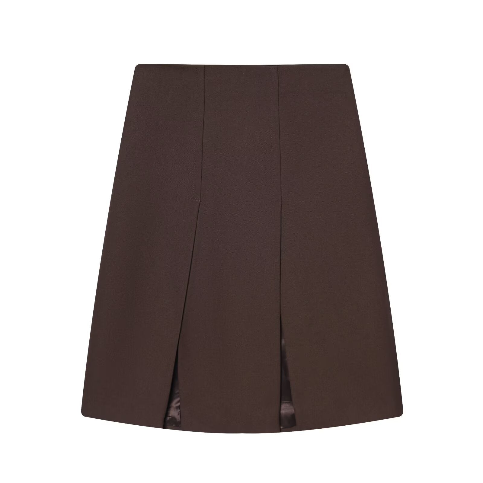 Pocket embellished suit jacket+wide pleated skirt