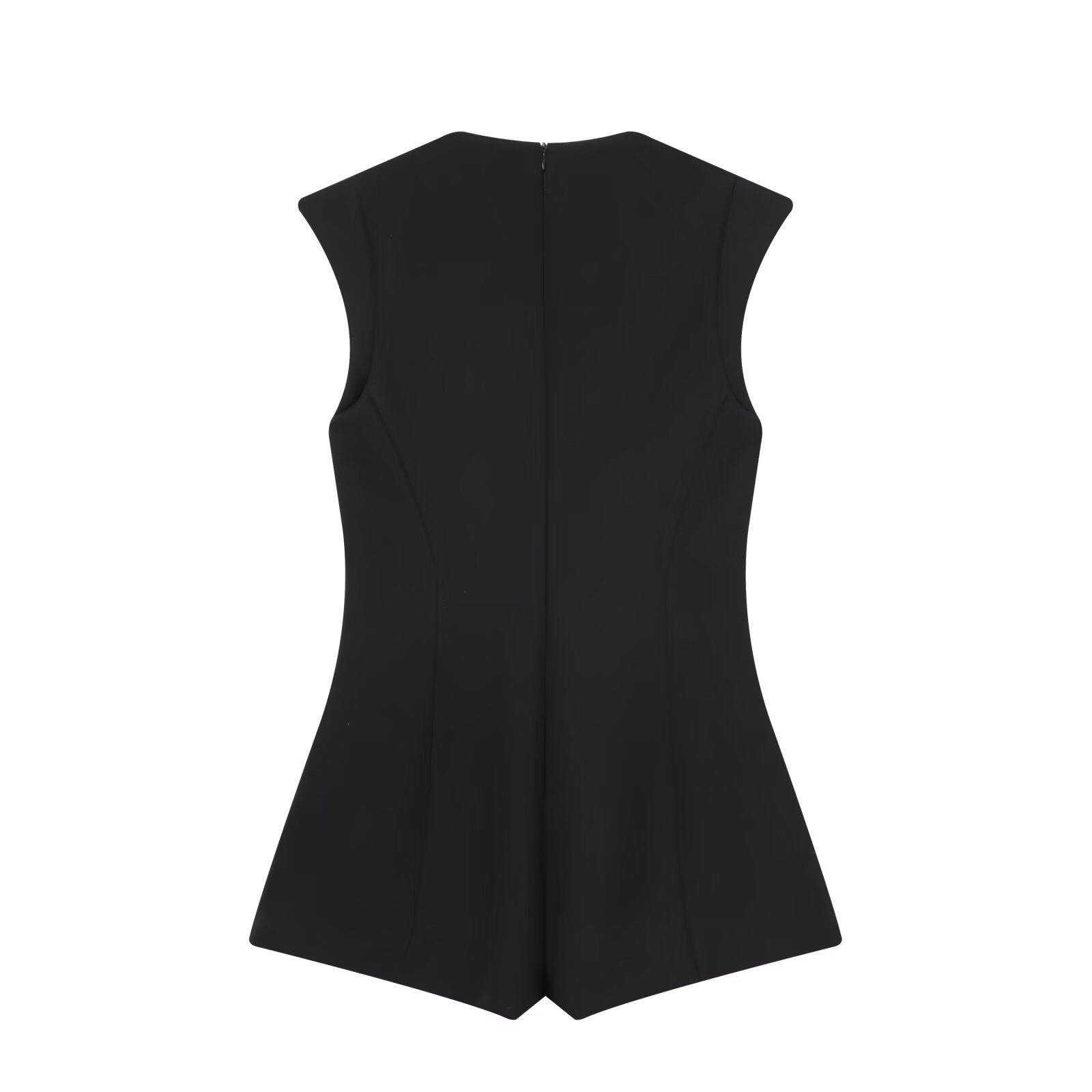 Jewelry button decoration short jumpsuit women's clothing