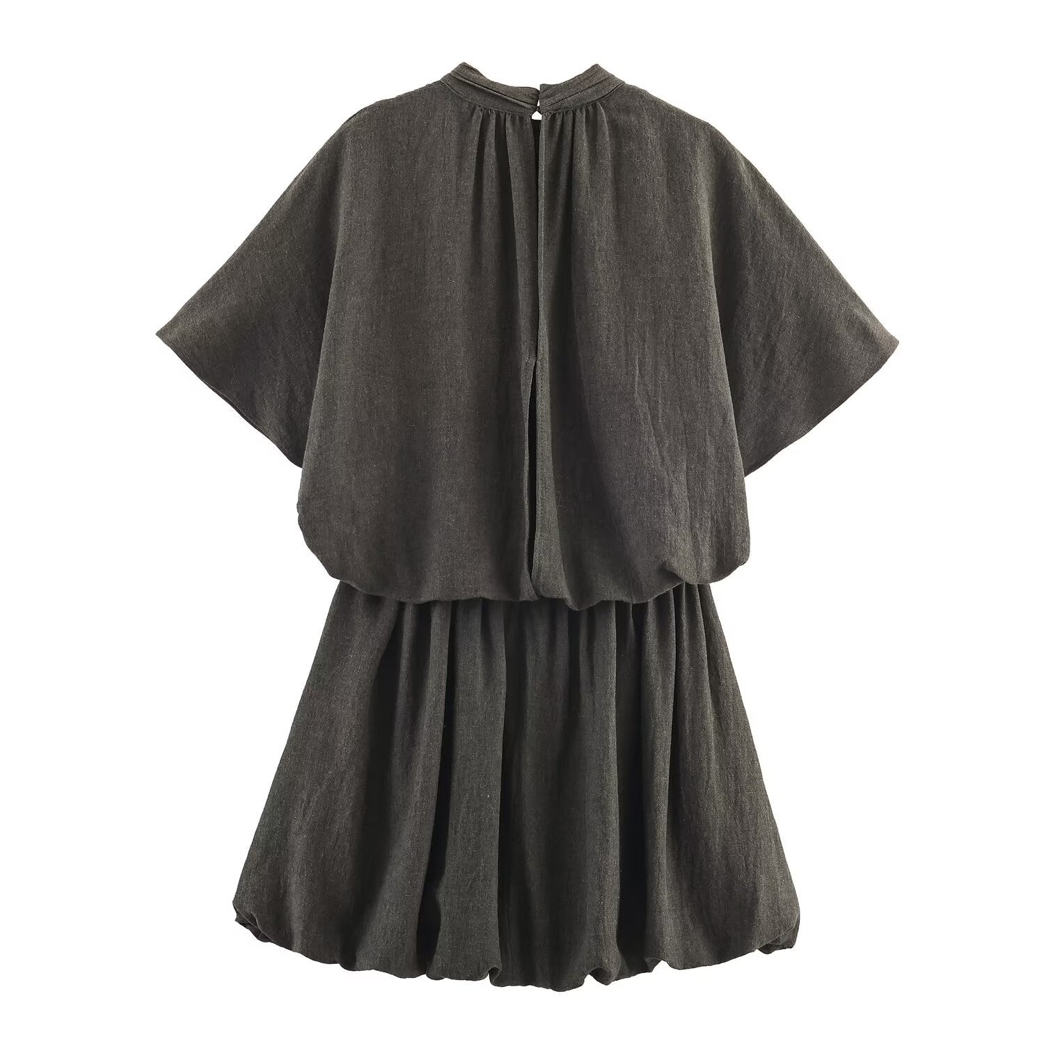 Style New Women's Versatile Balloon Silhouette Mini Dress