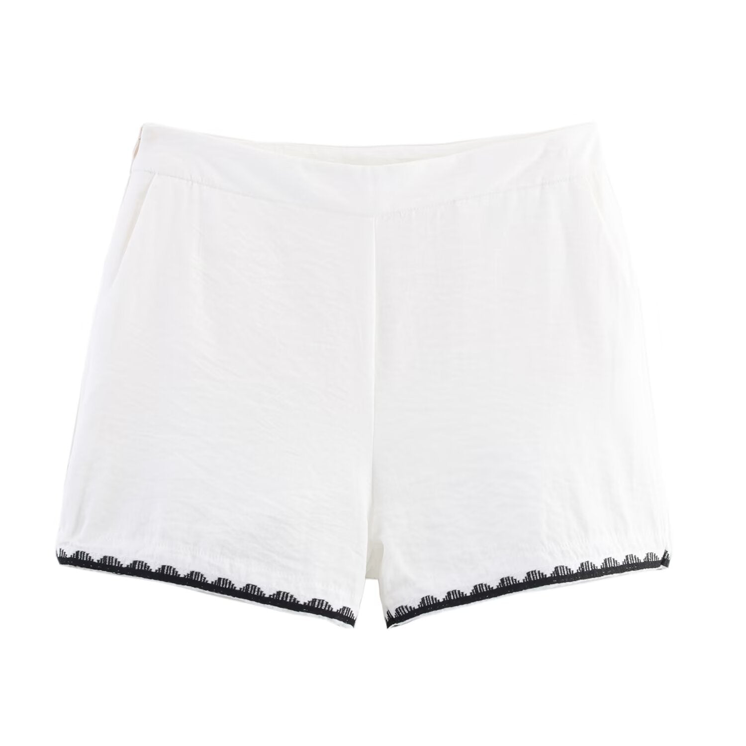 Embroidered Su Sui vest+shorts set