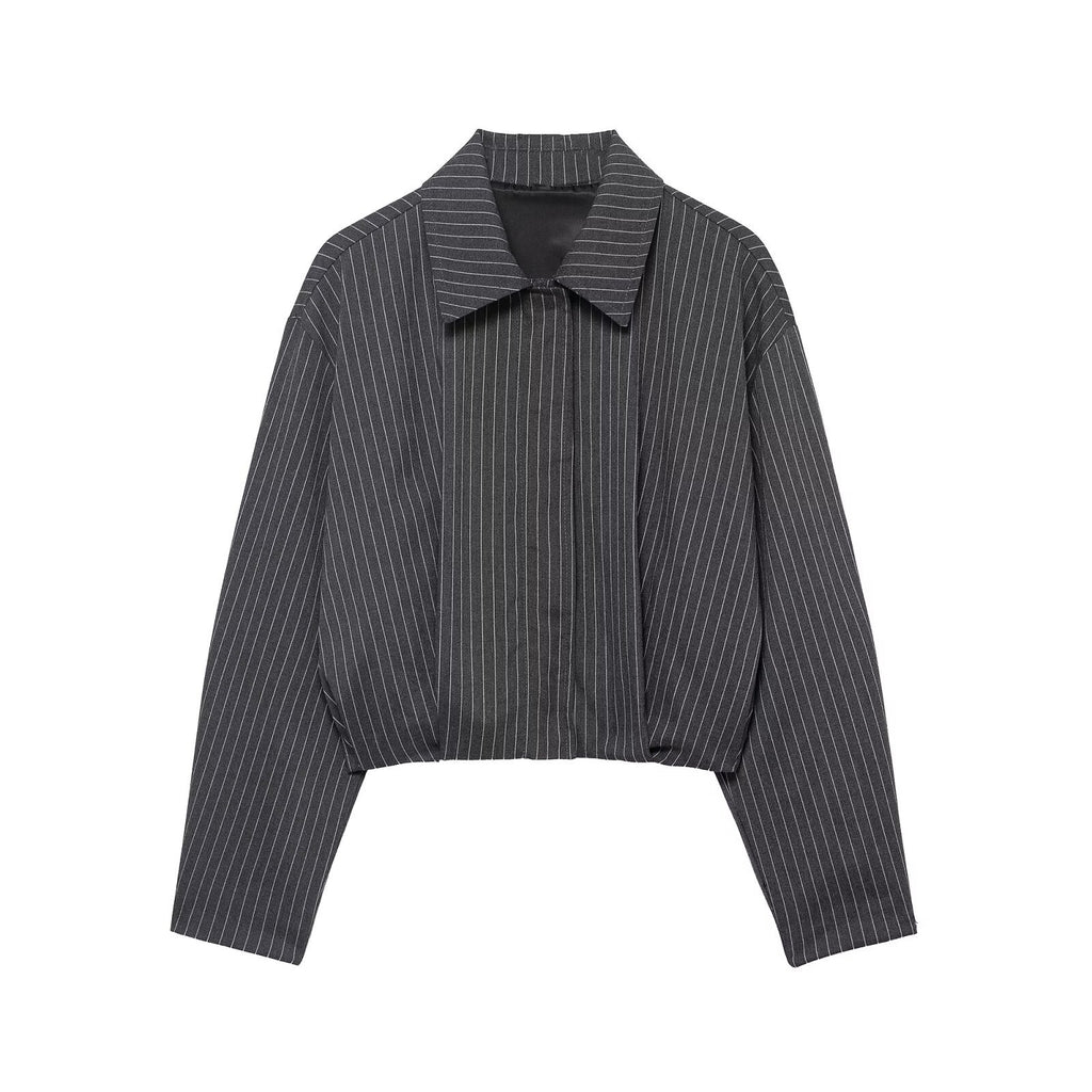 Striped pilot jacket+pants set