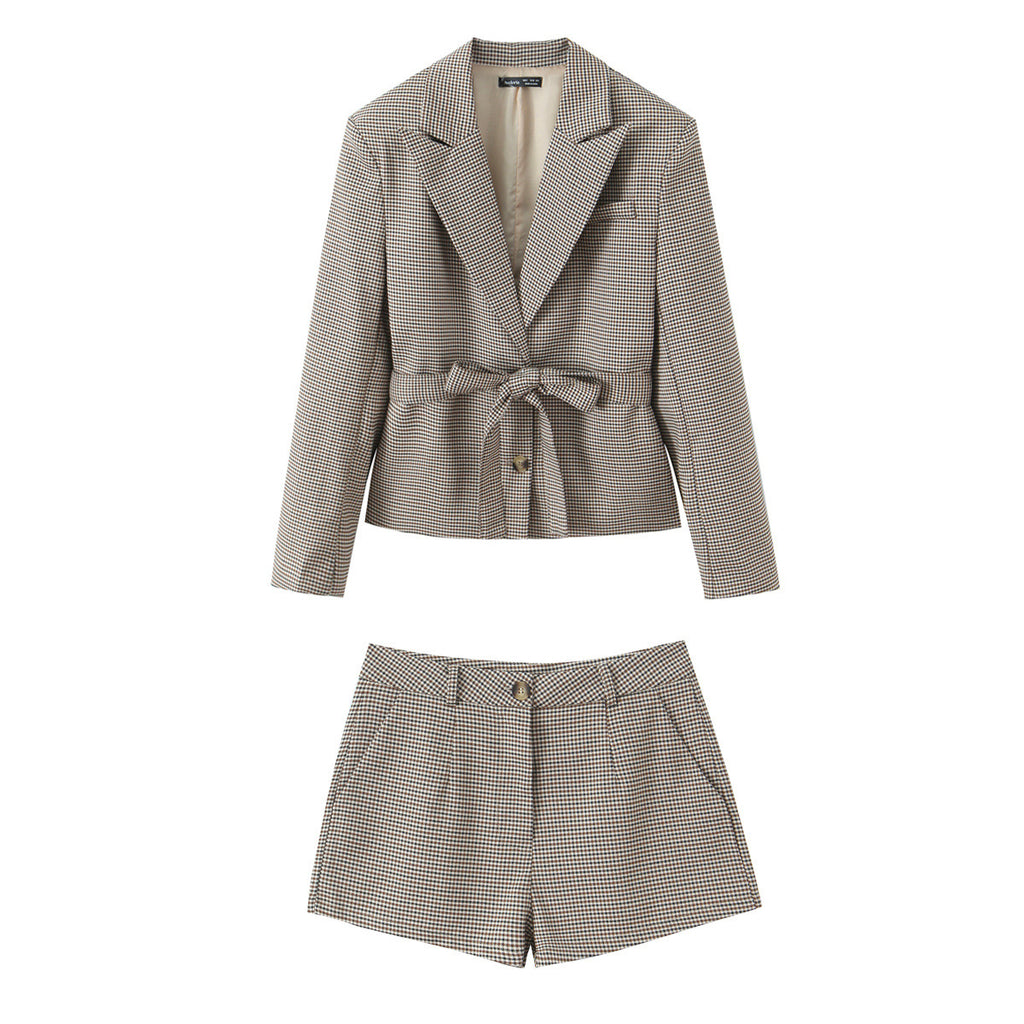Suit jacket+short suit women's clothing