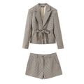 Suit jacket+short suit women's clothing